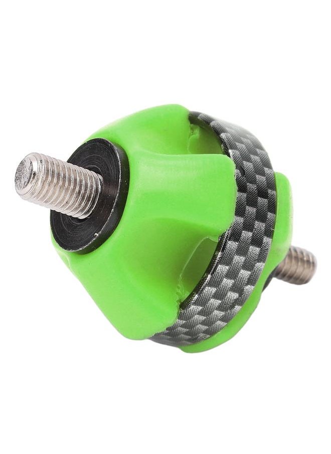 Rubber Bow Shock Absorbing Ball Portable Compound and Recurve Bow Silencer Damper for Hunting Archery Training Green