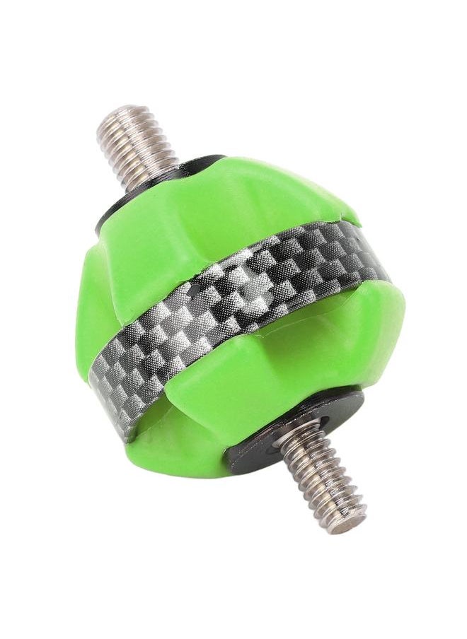 Rubber Bow Shock Absorbing Ball Portable Compound and Recurve Bow Silencer Damper for Hunting Archery Training Green