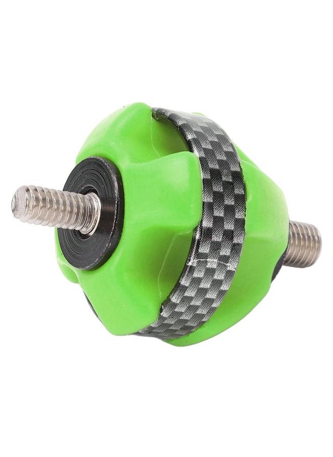Rubber Bow Shock Absorbing Ball Portable Compound and Recurve Bow Silencer Damper for Hunting Archery Training Green