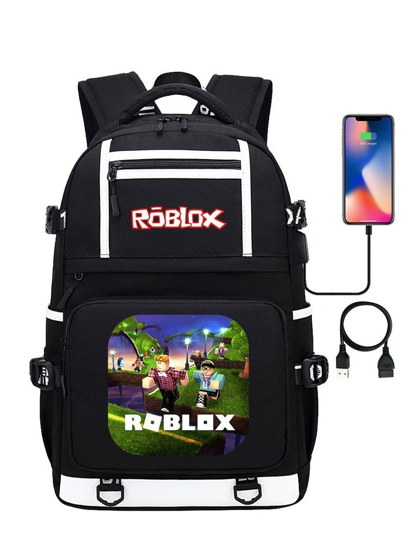 ROBLOX Printed Youth Large Capacity Men's and Women's Shoulders