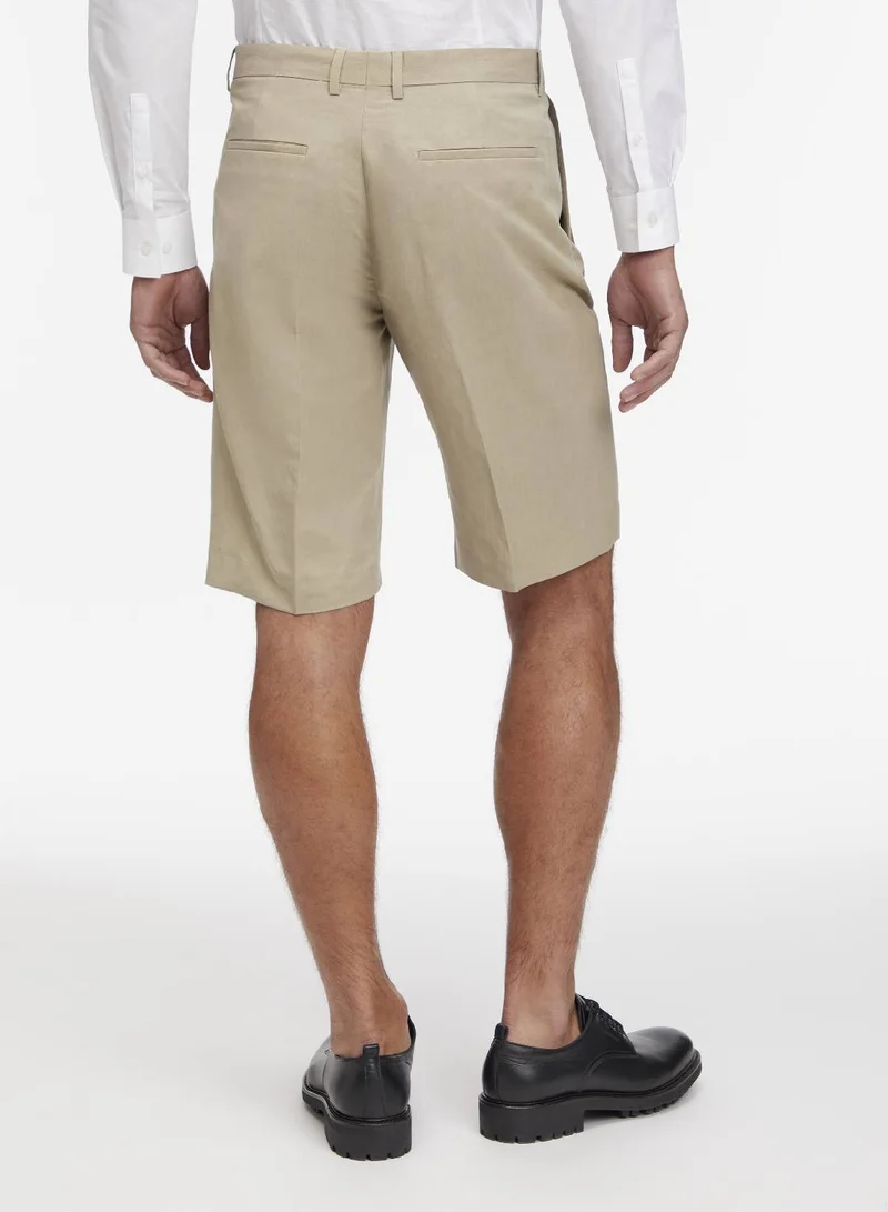 CALVIN KLEIN  Linen Lyocell Cotton Chino Shorts for Men | Best Price UAE