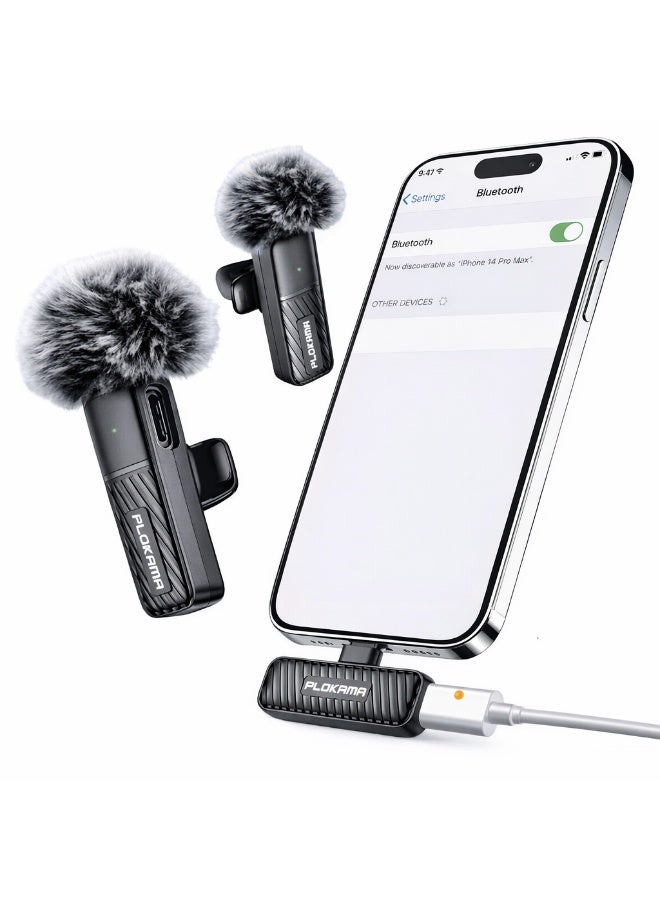 التخطيط مايك وايرلس للموبايل من ماركة بلوكاما الأوريجينال – جودة عاليه وصوت نقي بتقنية ENC + يدعم مايكين في مستقبل واحد – مناسب لصناع المحتوى والفيديوهات والبث المباشر - Image 4