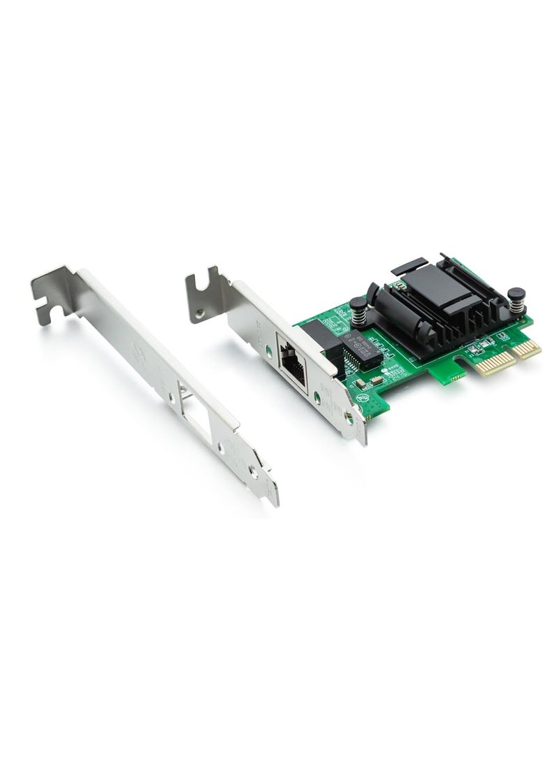 Gigabit PCI-E Network Adapter – Desktop Computer LAN Card 10/100/1000Mbps with RJ45 Port - Image 1