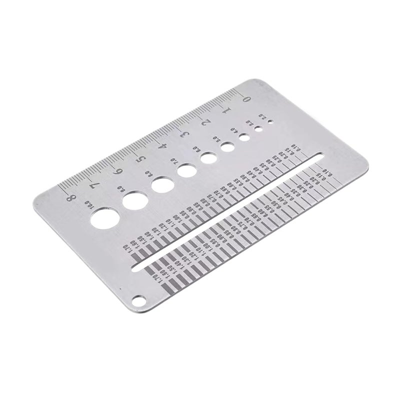 مقياس تشققات المعادن 7.5 سم مع خطوط محفورة لفحص المباني وصيانة الجدران والأعمال اليدوية - Image 1