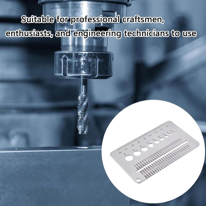 مقياس تشققات المعادن 7.5 سم مع خطوط محفورة لفحص المباني وصيانة الجدران والأعمال اليدوية - Image 4
