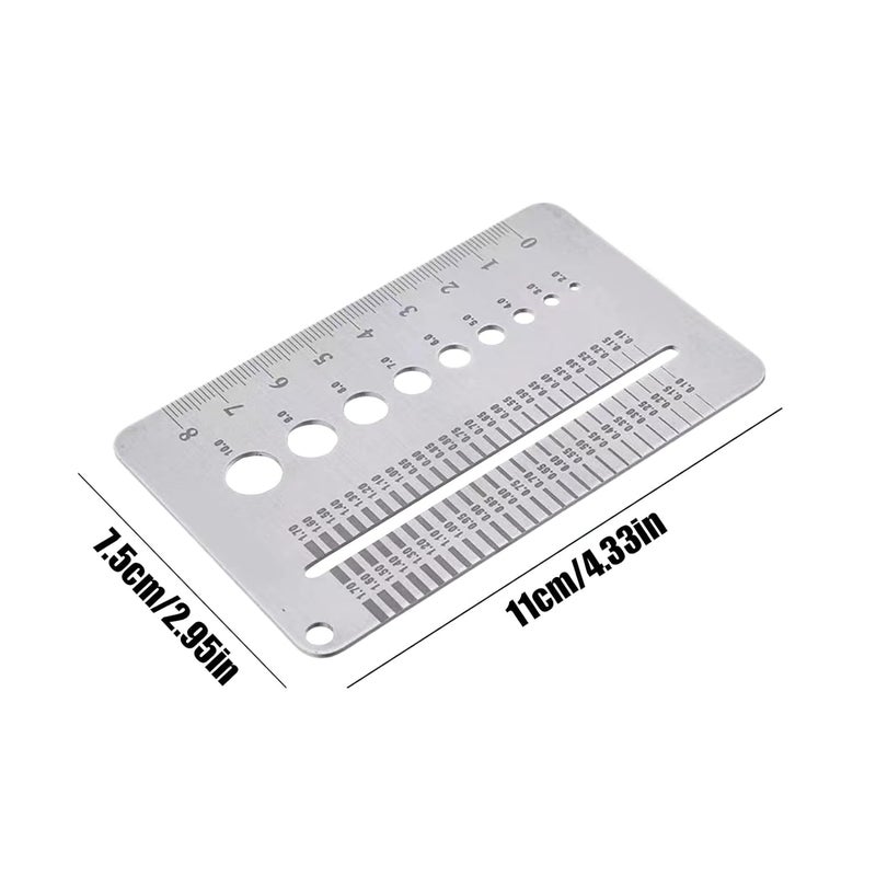 مقياس تشققات المعادن 7.5 سم مع خطوط محفورة لفحص المباني وصيانة الجدران والأعمال اليدوية - Image 3