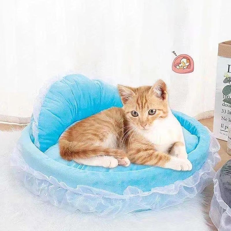 سرير كلب كبير مع وسادة قابلة للفصل عش الأميرة للجراء الصغيرة والقطط - Image 4