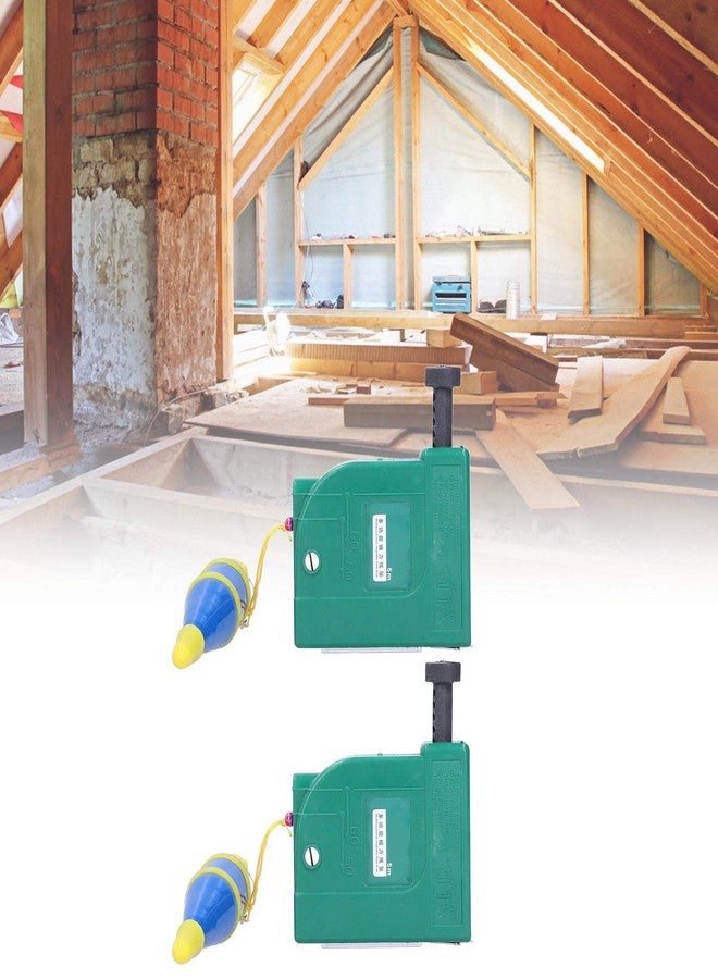 Hyuduo 2Pcs 5m Magnetic Plumb Bobs, Alloy Steel Wire Hammer, Green Line Drop Measuring Tools for Construction Industry House Decoration - Image 5