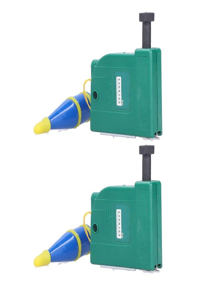 Hyuduo 2Pcs 5m Magnetic Plumb Bobs, Alloy Steel Wire Hammer, Green Line Drop Measuring Tools for Construction Industry House Decoration - Image 4