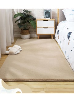 Sharpdo Soft Imitation Rabbit Velvet Carpet Living Room Carpet Bedside Rug Solid Color Premium Carpet 50*80cm  - Image 2