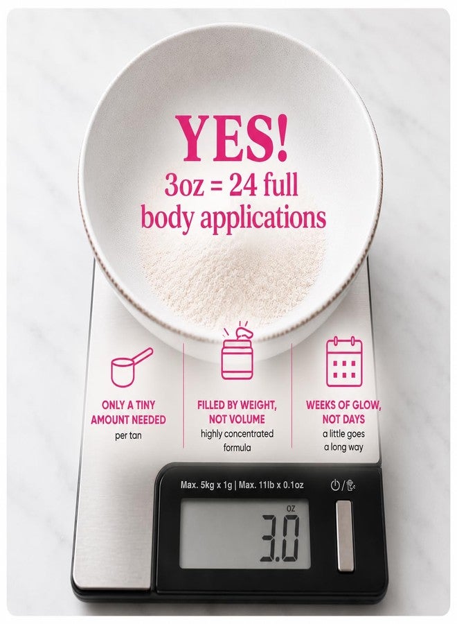 Tan Fan Self Tan Drying Powder - Stops Sticky Feeling After Sunless Tanner - 100% Vegan Talc-Free Translucent Loose Setting Powder In Shaker Bottle For Smooth Silky Skin - USA Made (SINGLE) - Image 3
