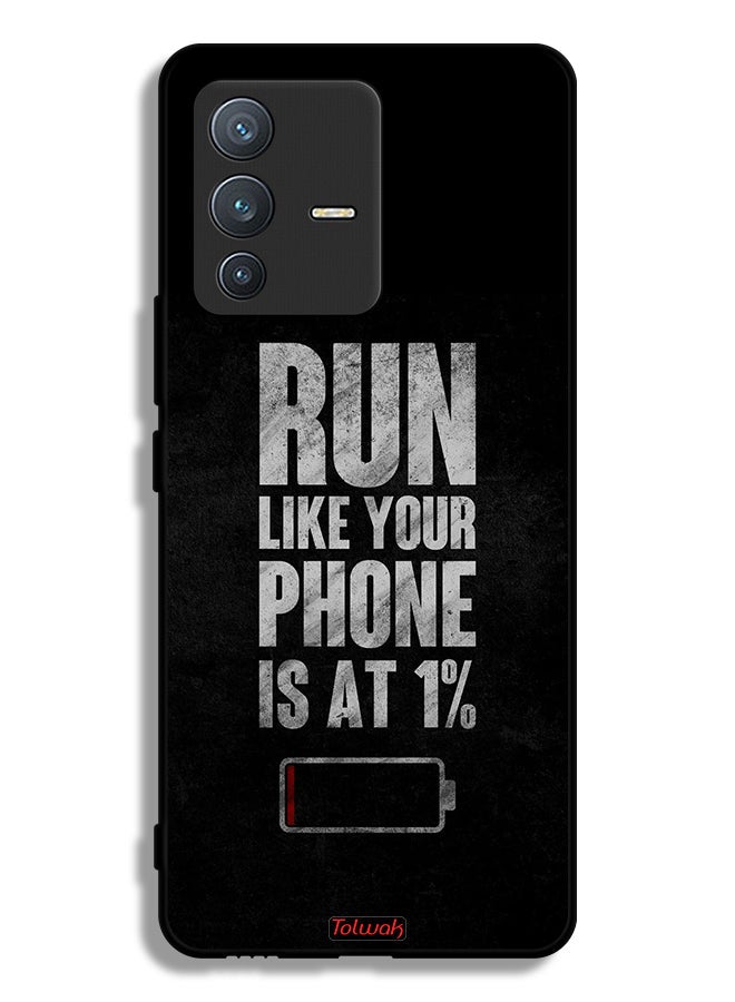 Tolwak Vivo V23 Pro 5G Protective Case Cover Run Like Your Phone Is At 1 Percent - Image 1