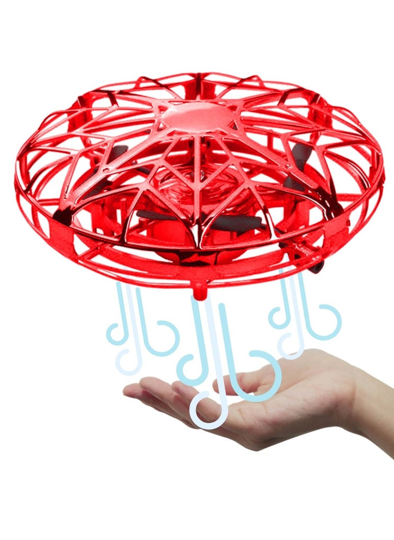FITTO - Fitto Safe Hand Drone For Kids, Hover Drone with Motion Sensor and Rechargeable Battery, Red - Image 1