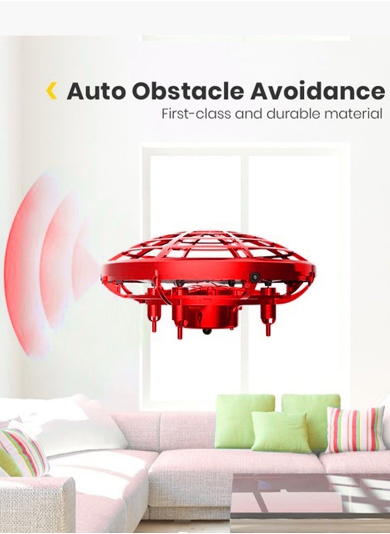 FITTO - Fitto Safe Hand Drone For Kids, Hover Drone with Motion Sensor and Rechargeable Battery, Red - Image 1