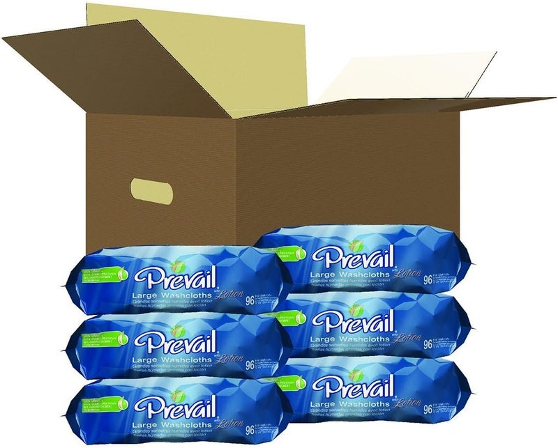 Prevail Scented Washcloths Large Tub, 12" x 8", 96 Count (Pack of 6) - Image 3