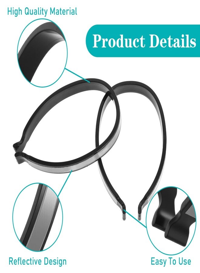 JIYIN 4Pcs High Reflective Cycling Trousers Clips, Safety Bicycle Elastic Ankle Cuffs Bands, Outdoor Recreation Cycling Trouser Clip Pant Leg Cuff Clip Reflective Gear for Riding Fishing Outdoor - Image 3