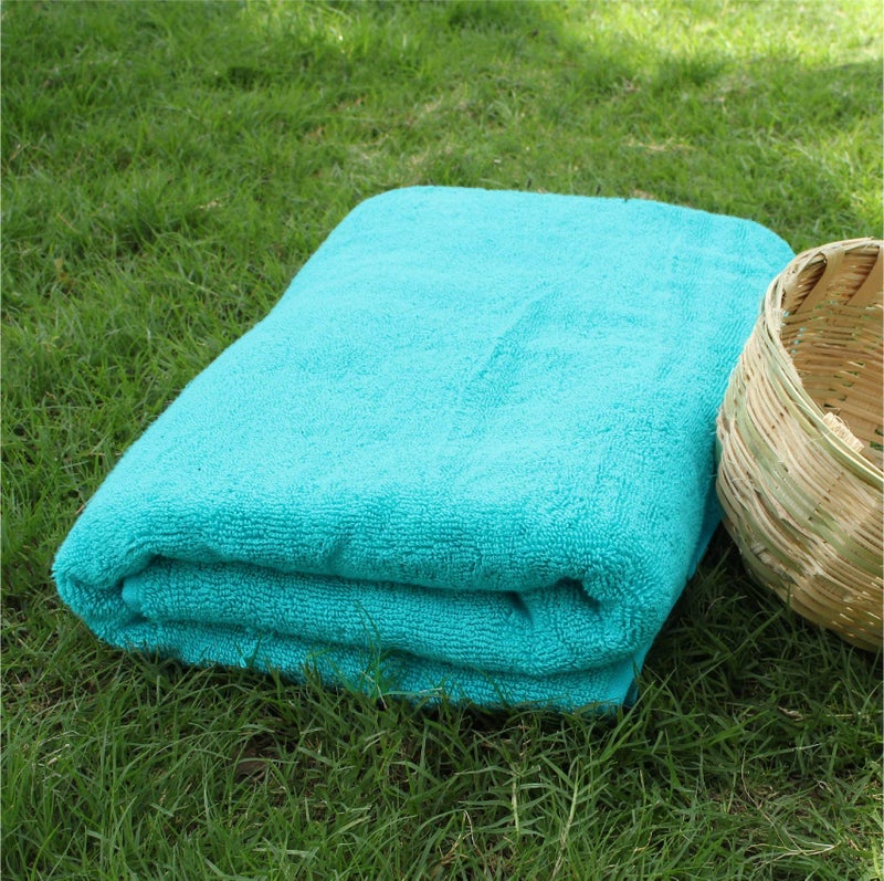 HEELIUM Bamboo Bath Towel | Ultra Absorbent | 3X Softer Than Cotton Towels | 140 x 70 cm - 600 GSM | Pack of 2 - Peach, Teal - Image 5