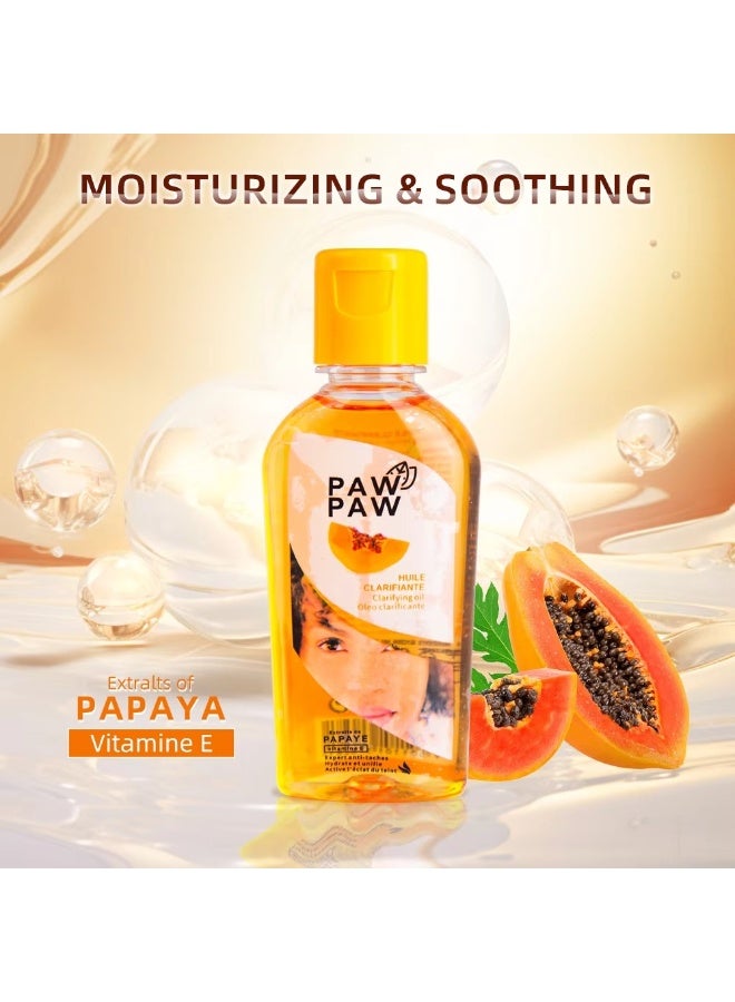 باو باو زيت باو باو المفتح بخلاصة البابايا وفيتامين E 60 مل لترطيب وتغذية وتفتيح البشرة - Image 3