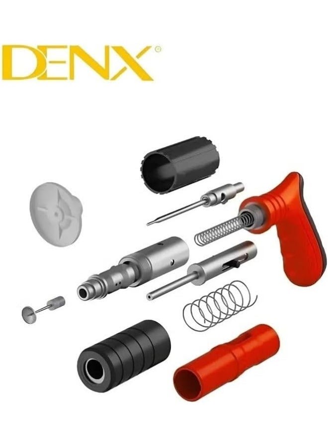 دينكس مثقاب المسامير الهوائي DENX DX2522 - أداة ثقب وتثبيت فولاذية، عمق قابل للتعديل، تفريغ تلقائي للشوائب، أداة بناء احترافية ومناسبة للاستخدام المنزلي لأعمال الأسقف والسباكة والجسور والهياكل الخشبية والأسقف والجدران والأرضيات. - Image 5