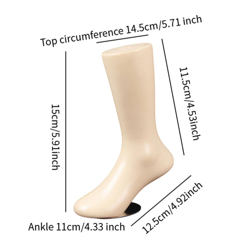 Kids Sock Display Stand Mannequin Foot Model For Retail Photography Skin H 15cm - Image 4