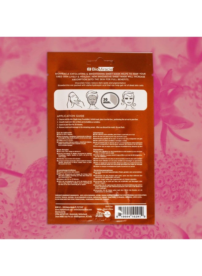 BioMiracle BioMiracle Exfoliating Chocolate Face Mask (10 Pack) (10 Sheets)  - Image 3
