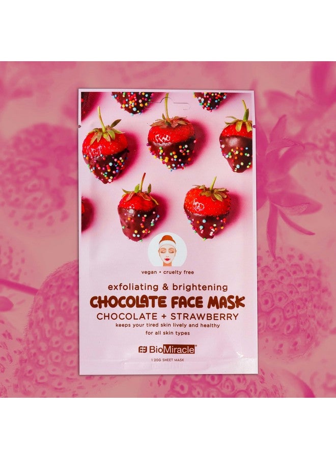 BioMiracle BioMiracle Exfoliating Chocolate Face Mask (10 Pack) (10 Sheets)  - Image 2