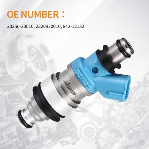 AISHAN 6PCS Fuel Injectors 2 Holes Compatible with Toyota Camry 1994-2001, for Toyota Sienna 1998-2000, Avalon 1995-1999, Solara 1999-2002, for Lexus ES300 1994-1995 Replace# 23250-20010 2320920010 - Image 5