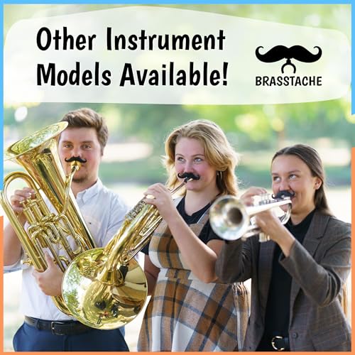 Brasstache Sax-stache - Clip-on Mustache for Saxophone (Alto) - Image 5