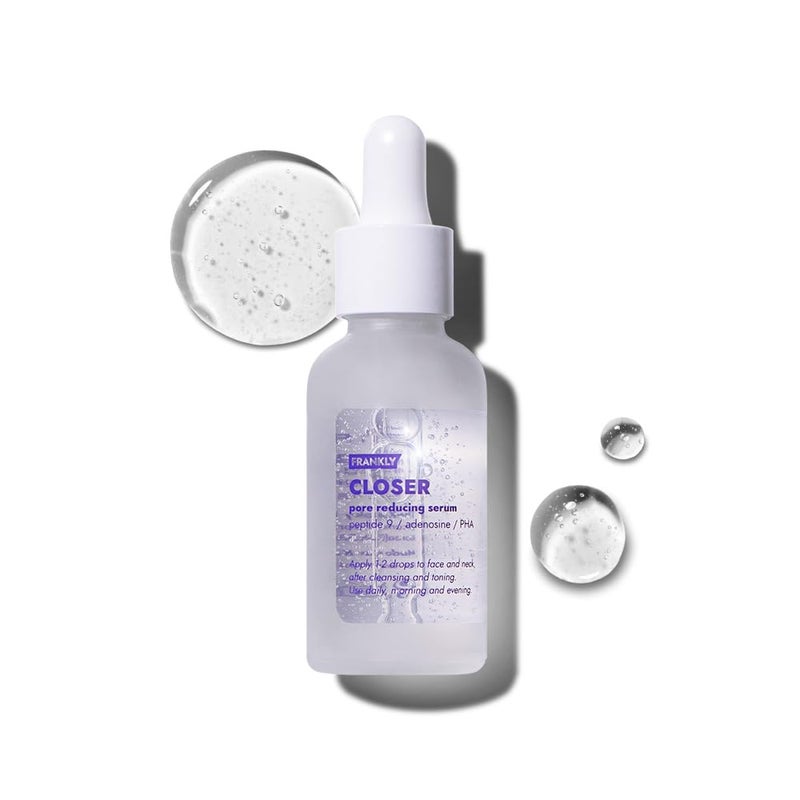 FRANKLY Closer Serum | Pore Minimizer Serum | 9 Peptides, Vegan Collagen, Adenosine, PHA | Korean Pore Minimizer for Glass Skin, Anti-Aging, Hydration, Elasticity | 1.01 fl oz - Image 1