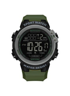 Sanda Unisex Outdoor Glow-In-The-Dark Waterproof Watch With Alarm Clock 2140 Green  - Image 1