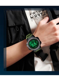 Sanda Unisex Outdoor Glow-In-The-Dark Waterproof Watch With Alarm Clock 2140 Green  - Image 4