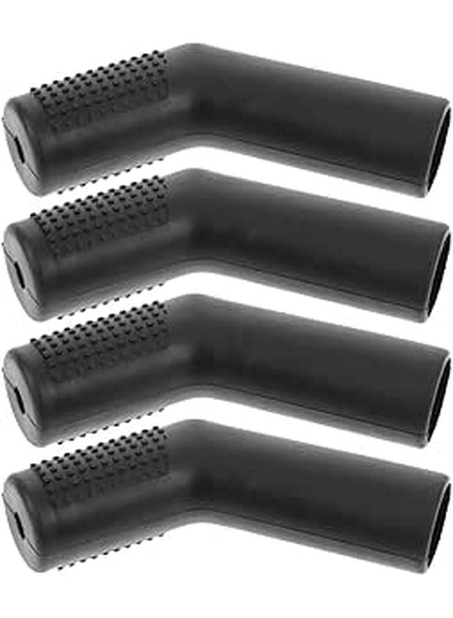 Motorcycle Gear Shift Rubber Sleeve Covers Black 4pcs Shifter Boot Protector - Image 1
