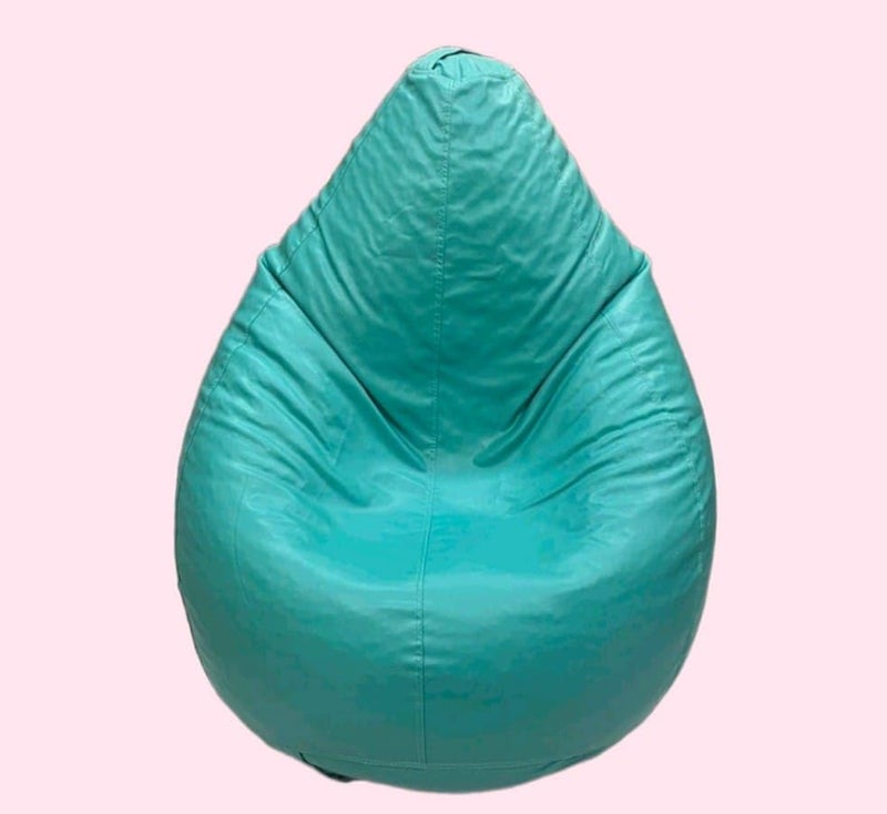 OHSTORE Premium Bean Bag Chair Ultra Comfortable Durable Faux Leather Cover Lightweight Ergonomic Lounge Seat for Home Office Gaming Relaxation Teal 2XLBB - Image 2