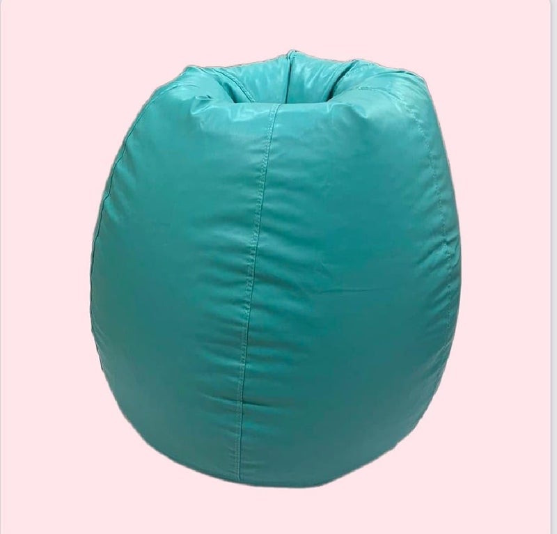 OHSTORE Premium Bean Bag Chair Ultra Comfortable Durable Faux Leather Cover Lightweight Ergonomic Lounge Seat for Home Office Gaming Relaxation Teal 2XLBB - Image 3