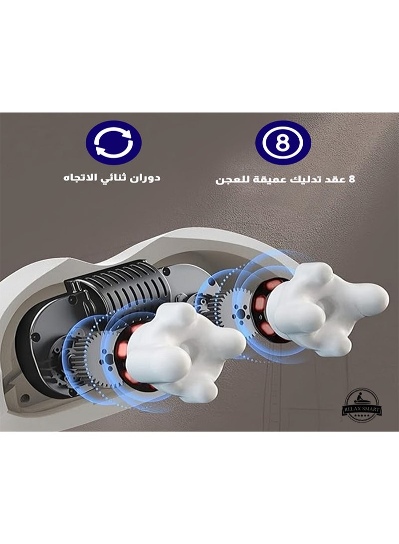 ريلاكس سمارت جهاز تدليك الرقبة بالحرارة - جهاز تدليك شياتسو ثلاثي الأبعاد للرقبة والظهر والكتف والقدم والساق، تدليك عميق للأنسجة مع وظيفة الحرارة، جهاز استرخاء محمول للمنزل والمكتب والسيارة، هدية مريحة مثالية للنساء والرجال - Image 5