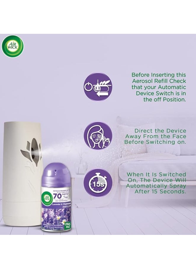 Air Wick - Airwick Air Freshener Automatic Spray Refill - Lavender, 250 ml, 2&1 - Image 1