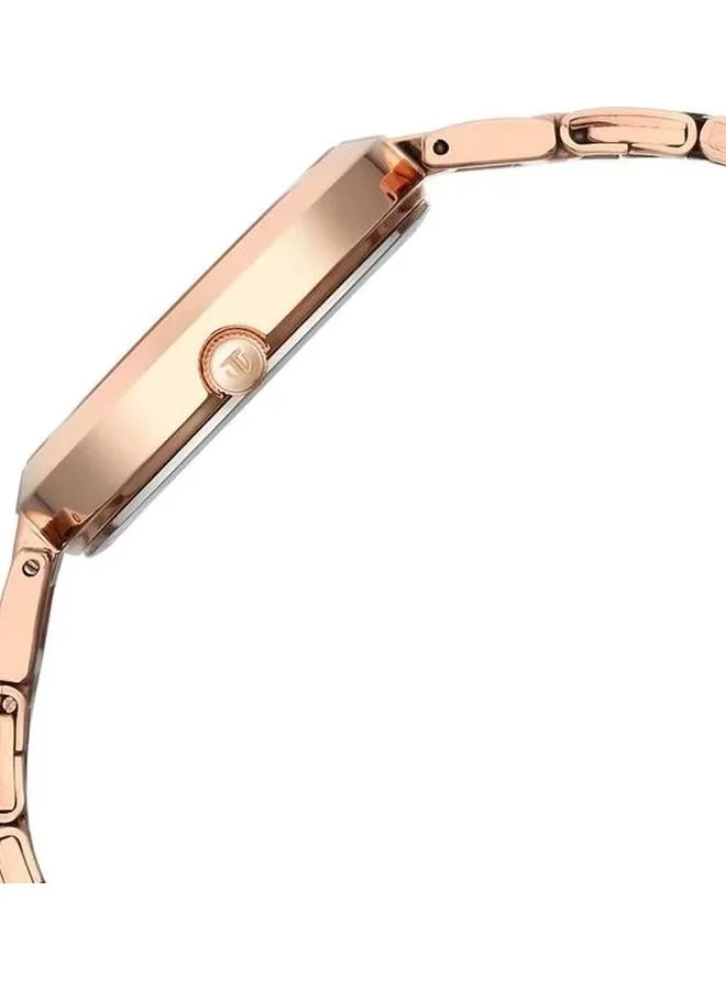 TITAN Women's Analog Display Watch With Rose Gold Stainless Steel Strap - 2480WM06
