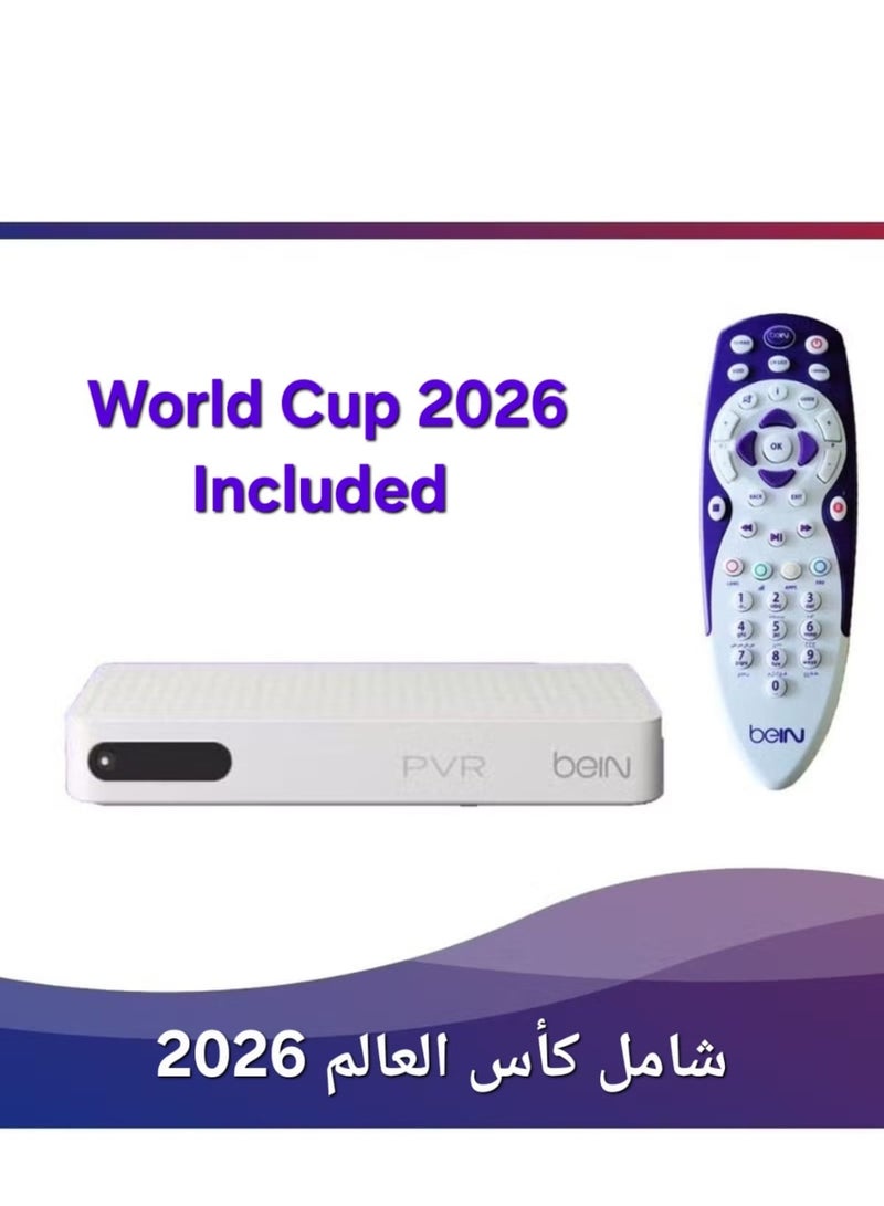 beIN Receiver with World Cup 2026 and  6-month Premium Package  UEFA & AFC Champions League Includes - Image 1