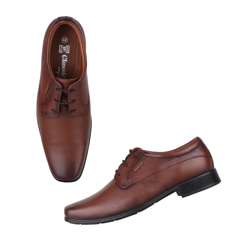 Red Chief Tan Formal Derby Shoe For Men |RC1998FS - Image 2