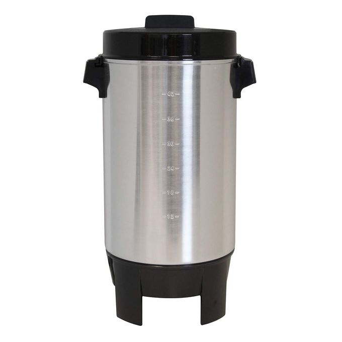 West Bend 58002 Highly Polished Aluminum Commercial Coffee Urn Features Automatic Temperature Control Large Capacity with Quick Brewing Easy Prep and Clean Up, 42-Cup, Silver - Image 2