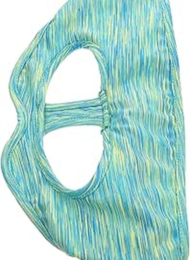 Breathable Washable Face Mask Cover For VR Headset Green Pattern Design - Image 1