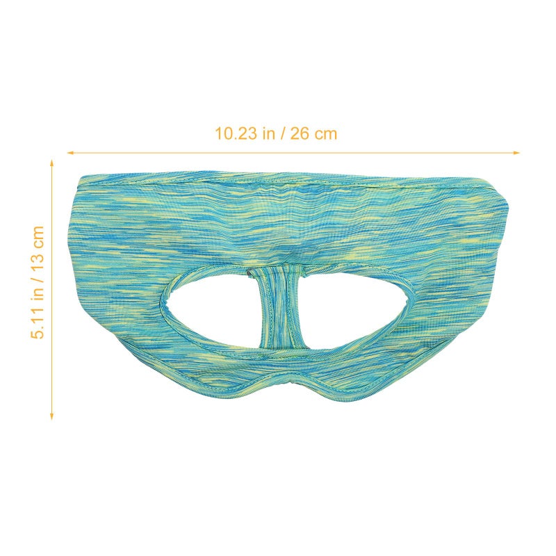 Breathable Washable Face Mask Cover For VR Headset Green Pattern Design - Image 3