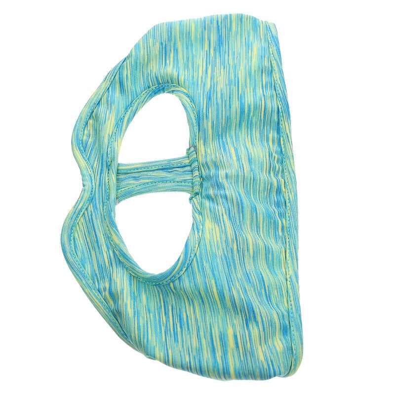 Breathable Washable Face Mask Cover For VR Headset Green Pattern Design - Image 2