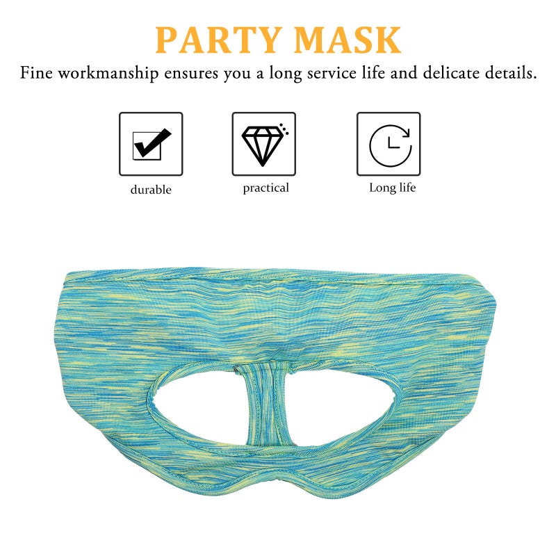 Breathable Washable Face Mask Cover For VR Headset Green Pattern Design - Image 4