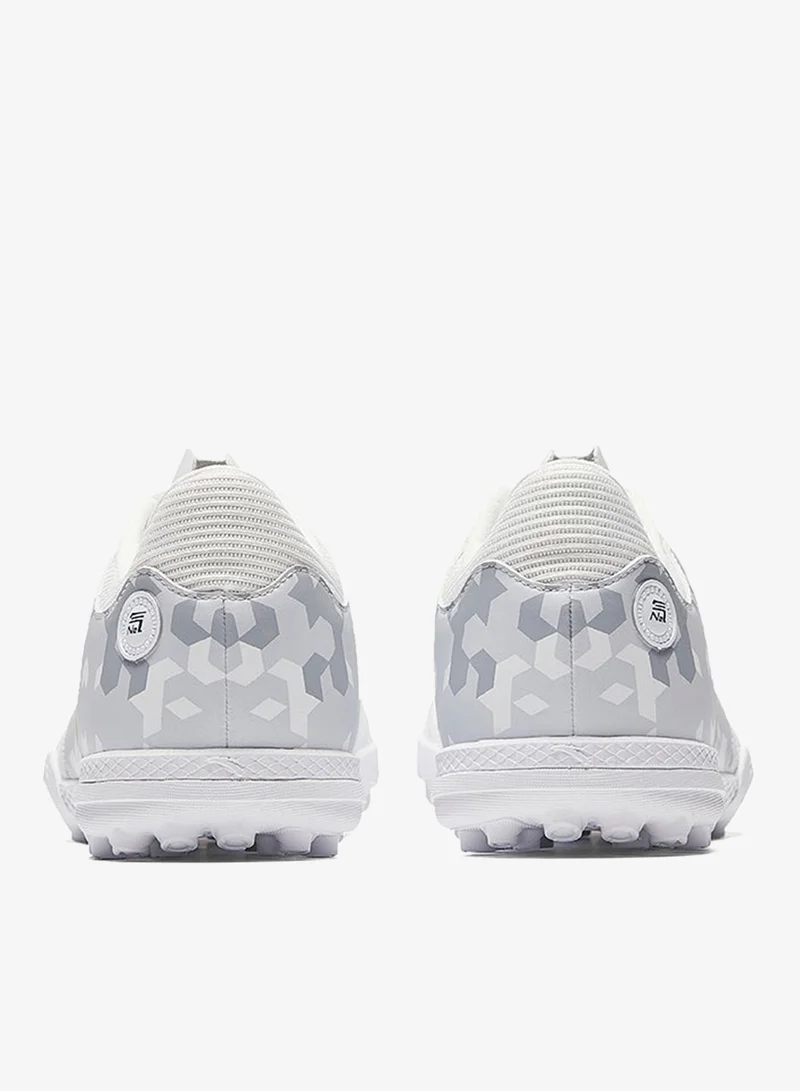 ANTA White/Cloud Grey TF Football Training Turf Boots  | Best Price UAE