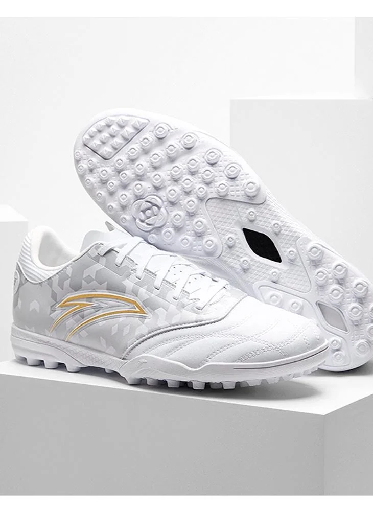 ANTA White/Cloud Grey TF Football Training Turf Boots  | Best Price UAE