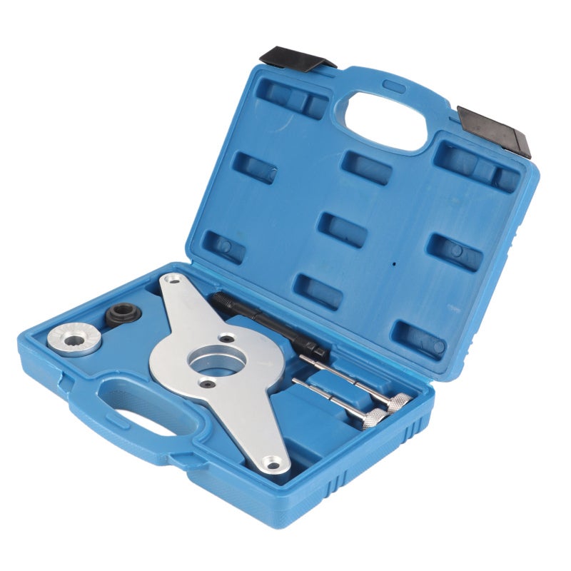Engine Vibration Damper Tool: Heavy Duty Steel Construction, Fits 4cyl 1.8L 2.0L EA888 TFSI Engines - Precise Timing Maintenance, Vibration Damper Holding Tool for Professional Automotive Mechanics & - Image 3