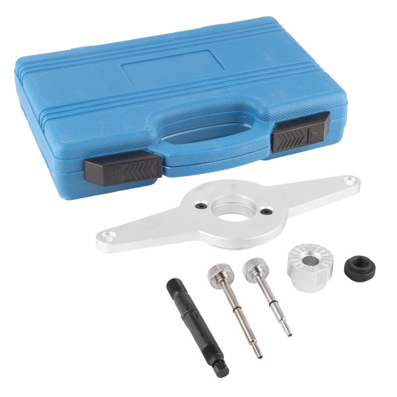 Engine Vibration Damper Tool: Heavy Duty Steel Construction, Fits 4cyl 1.8L 2.0L EA888 TFSI Engines - Precise Timing Maintenance, Vibration Damper Holding Tool for Professional Automotive Mechanics & - Image 1
