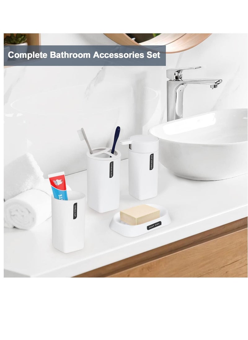 SANITARY Ware's Window - 6-Piece Bathroom Accessories Set-White - Image 1