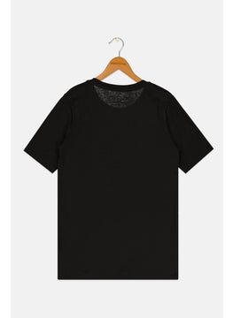Mitchell & Ness Kids Boy Sportswear Fit Short Sleeves Basketball T-shirt, Black  - Image 2